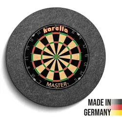 Karella Schallschutz für Steeldartboards - Schwarz, effektive Geräuschreduzierung über 80%, ideal für ungestörtes Dartspielen