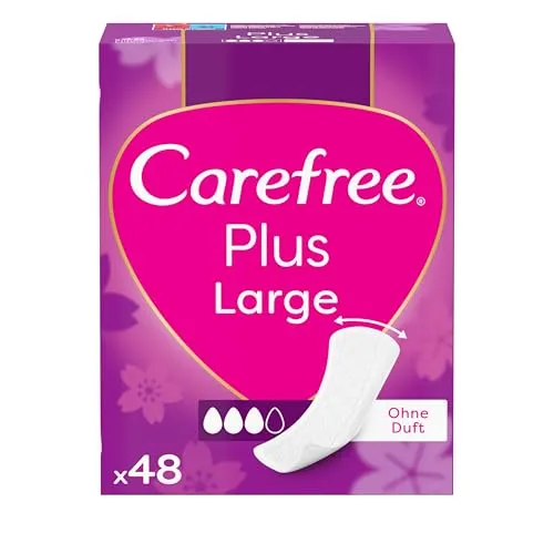 Carefree Plus Large Light Scent Slipeinlagen 48 St. - Sonstige Hygieneartikel, ideal für leichten Schutz und maximalen Komfort mit hohem Tragegefühl dank luftdurchlässigem Material.