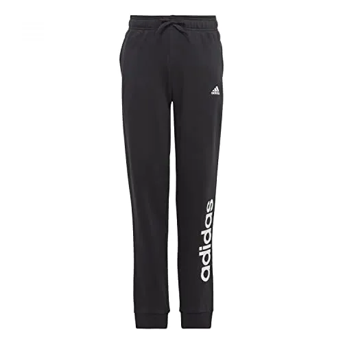 adidas Mädchen Trainingshose Essentials Linear Logo Pant - Trainingshosen für Kinder und Teens aus weichem Baumwollmischgewebe, schmal geschnitten mit elastischem Bund und sportlichem adidas Schriftzug für lässigen Style.