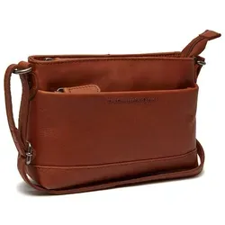 The Chesterfield Brand Salerno Shoulderbag Umhängetasche in Cognac - Umhängetasche für Damen aus 100% Rindsleder, verstellbarer Schulterriemen und stilvolles Design für Freizeitaktivitäten.