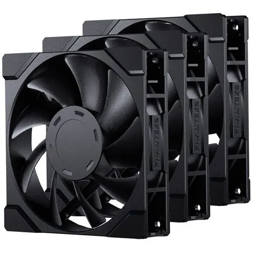 120x120x25mm Phanteks M25 Gen2 PWM Lüfter, 3er-Pack - schwarz