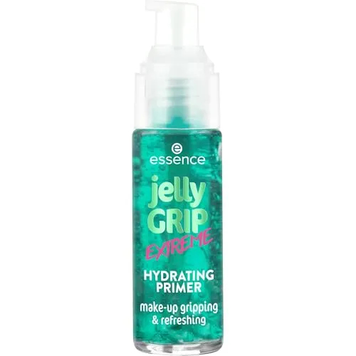essence jelly GRIP EXTREME HYDRATING PRIMER, Grün, feuchtigkeitsspendend, langanhaltend, glättend, strahlend frisch, vegan, ölfrei, ohne Parabene, ohne Mikroplastikpartikel, 1er Pack (29ml)