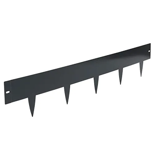 bellissa Rasenkante Spina – Beeteinfassung, Beetumrandung, Mähkante, Wegbegrenzung anthrazit 103x16 cm Nutzlänge 30 m