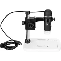TOOLCRAFT USB Mikroskop 5 Megapixel - Mikroskop mit 150-facher Vergrößerung und Dual-Axis-Linse, ideal für präzise Aufnahmen in Industrie und Forschung.