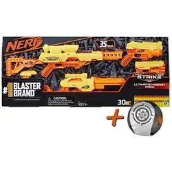 Hasbro E8339 - Nerf - Alpha Strike Ultimate Mission Pack - Outdoor-Spielzeug mit 5 Blastern und 30 Nerf Elite Darts für spannende Gefechte im Freien - ideal für Action und Spaß!