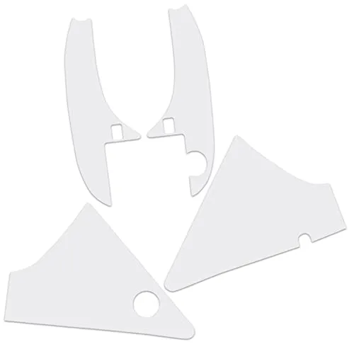 Deko Schutz Aufkleber kompatibel mit Küchenmaschine Thermomix TM6 Design Sticker Klebefolie Zubehör Küchengerät wasserfest selbstklebend RX042 (26 Transparent Glanz)