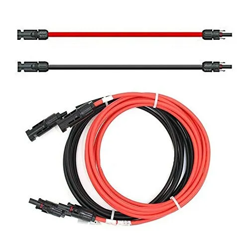 SOLARTRONICS 6mm² Verlängerungskabel mit Solarstecker (2x8m) für Photovoltaikanlagen - Hochwertiges 6mm² Verlängerungskabel (2x8m) für Solaranlagen, vorinstallierte Stecker, langlebige Qualität, geeignet für verschiedene Anwendungen und einfache Installation.