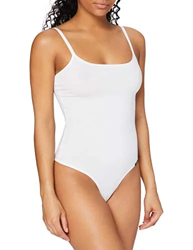 Skiny Damen Skiny Damen Stringbody Cotton Bodies Formender Body, WeiÃŸ, 38 EU