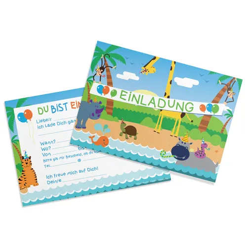 Einladungskarten Geburtstag Kindergeburtstag Einladungen Party Mädchen Einladung
