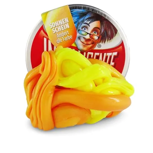 Intelligente Knete kleine Dosen (Klein Sonnenschein) BPA- und glutenfrei, Orang, Gelb