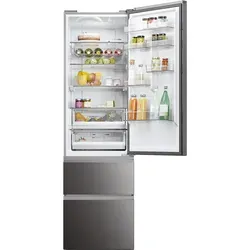 Haier HTW5620CNMP Kühlschrank - Kühlgefrierkombination mit MyZone Frischhalteschublade für optimale Lagerung. No Frost-Technologie sorgt für eisfreie Gefrierschubladen und einfachen Zugriff.