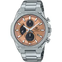 CASIO EDIFICE Chronograph EFS-S570D-5AUEF - Chronograph mit Solar-Antrieb, edelstahlfarbenem Gehäuse und Wasserdichtigkeit bis 10 bar – ideal für stilbewusste Herren.