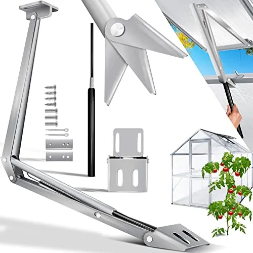 KESSER Automatischer Fensteröffner für Gewächshaus - Gewächshaus-Fensteröffner mit 7,5 kg Hubkraft, sorgt für optimale Belüftung und ein ideales Klima für Ihre Pflanzen.