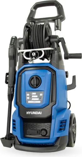 HYUNDAI Hochdruckreiniger HPW2400CRE - 195 bar, 450 l/h, 2400 W - Hochdruckreiniger mit max. 195 bar Druck und 450 l/h Fördermenge. Ideal für schnelle Reinigung dank elektronischer Steuerung und rotierender Turbodüse.