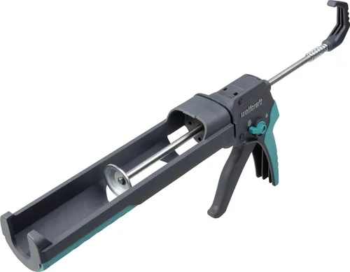 wolfcraft MG 400 Kartuschenpresse - Ergonomisch mit Griffweitenverstellung - Ergonomische Kartuschenpresse mit individuell einstellbarer Griffweite für komfortable Handhabung. Ideal für Silikon, Acryl und Klebstoff in 310-ml-Kartuschen. Effiziente Vorschubmechanik für präzises Arbeiten.