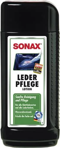 Sonax Lederpflegemittel LederPflegeLotion 02911410 - Autoreinigung & Pflege, hochwertige Pflege für Lederoberflächen, schützt und revitalisiert das Material für eine langanhaltende Schönheit.