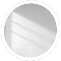 EMKE LED-Badspiegel rund mit Touch-Schalter (50 cm) - Moderner runder Badspiegel mit 3 wählbaren Lichtfarben und stufenloser Dimmfunktion. Ideal für Badezimmer und Ankleideräume, mit integrierter Antibeschlag-Funktion für klare Sicht.