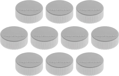magnetoplan Discofix Rundmagnet "magnum" Durchmesser: 34 mm grau 10 Magnete