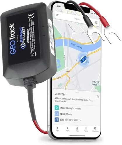 GpsLive Geo Track GPS Tracker Auto | Livetracking ohne SIM | Einfache Installation - GPS-Tracker für Auto und Wohnmobil, Made in Europe mit einfacher Installation und Livetracking über App – ideal für sicheres Flottenmanagement und vielfältige Alarmfunktionen.