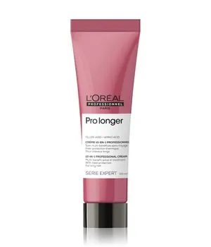 L'Oréal Serie Expert Pro Longer 10-in-1 Leave-In Cream - Die L'Oréal Serie Expert Pro Longer 10-in-1 Leave-In Cream bietet vielseitige Pflege für geschmeidiges Haar und schützt vor Hitzeschäden bis 230°C. Ideal für kräftige Längen und Spitzen – für ein optimales Styling-Erlebnis.