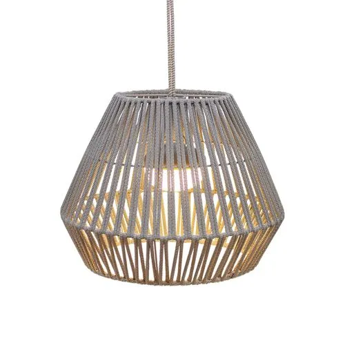 New Garden Conta Recharge Hängeleuchte - Stylische Hängeleuchte in taupe grau, ideal für stimmungsvolle Beleuchtung im Garten oder auf der Terrasse, kabellose Nutzung dank Akku.