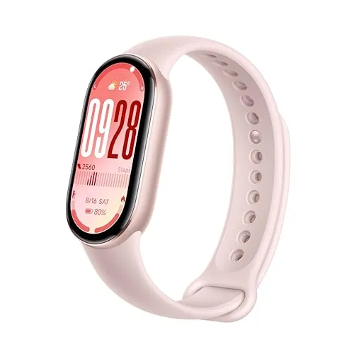 Xiaomi Smart Band 10 Fitness-Tracker, 1,72" AMOLED Display, 21 Tage Akku, 5ATM wasserdicht, Herzfrequenz- & Schlaftracking, 150+ Sportmodi, Schnellverschluss, Rosa