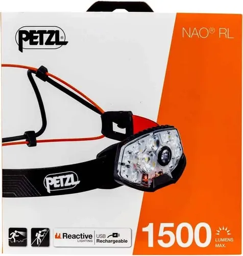 Petzl NAO RL Stirnband-Taschenlampe LED - Hochwertige Stirnlampe mit adaptiver Lichttechnologie, ideal für Outdoor-Abenteuer und Nachtaktivitäten.