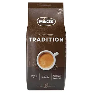 MINGES Café Espresso Tradition Kaffeebohnen - Kaffee aus einer harmonischen Mischung von Arabica- und Robustabohnen, ideal für vollmundigen Espresso-Genuss, 2,4 kg für lange Freude am Kaffeegenuss.