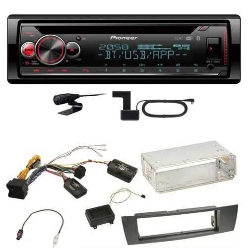 Pioneer DEH-S720DAB Bluetooth USB Digitalradio Einbauset für BMW E90 E91 E92 E93