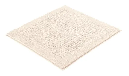 Kleine Wolke Badteppich Net, 60x60 cm, Natur - Badematten & Badteppiche: 100% Baumwolle mit Cut-Loop-Effekt, maschinenwaschbar und ideal für ein gemütliches Badezimmerambiente.
