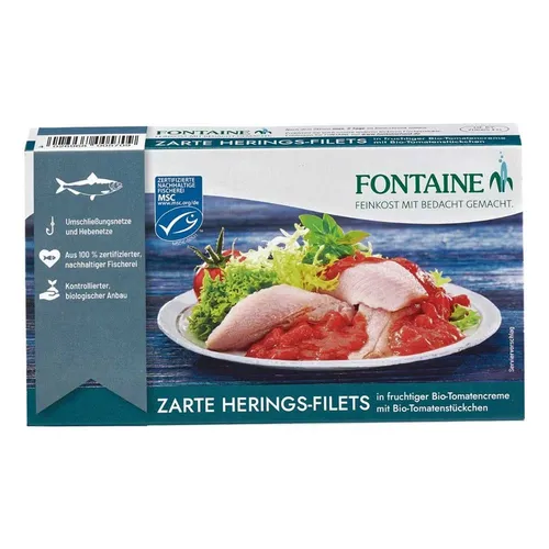 Zarte Heringsfilets - Tomatencreme 200g | FONTAINE