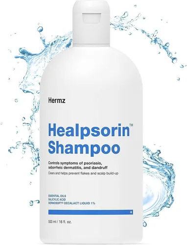Healpsorin Schuppenflechte Shampoo 500 ml - Shampoo für alle Haartypen mit 100% natürlichen Inhaltsstoffen, ideal zur Unterstützung bei Schuppenflechte und für Haar-Repair.