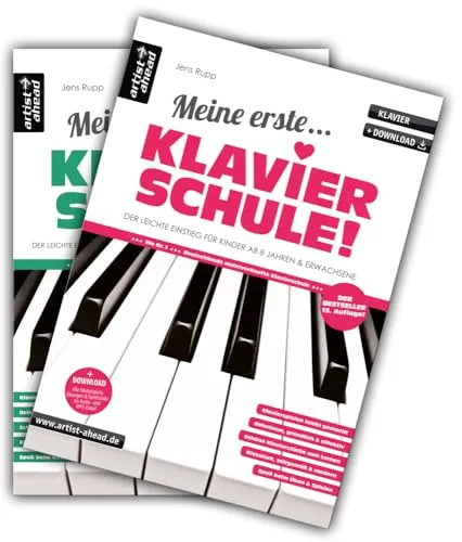 Meine erste Klavierschule & Meine zweite Klavierschule Set - Noten für Klavier & Keyboard, idealer Einstieg für Kinder ab 8 Jahren und Erwachsene, inklusive Download und praktische Fingerübungen für Anfänger.