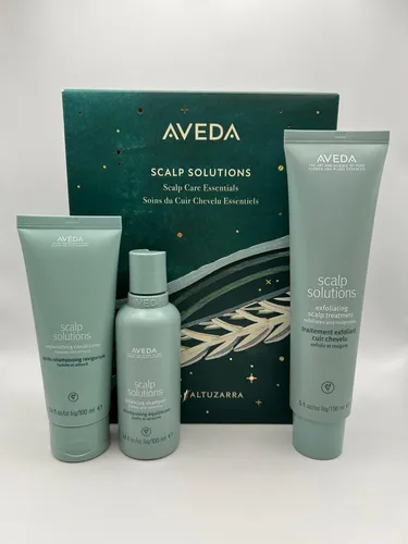 Aveda Scalp Solutions Set – Shampoo, Conditioner & Treatment - Haarpflege-Set für Damen und Unisex mit veganer Formel. Enthält 350 ml Shampoo, Conditioner und Treatment für alle Haartypen. Ideal zur Unterstützung der Haarpflege und Pflege von trockenem Haar.