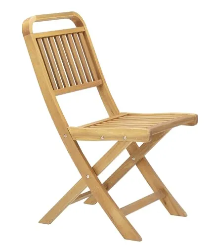 Dehner Gartenstuhl Lima - Klappstuhl aus FSC®-zertifiziertem Akazienholz - Essstühle, ideal für kleine Außenbereiche, aus robustem FSC-zertifiziertem Akazienholz mit einer Belastbarkeit von bis zu 160 kg. Praktisch klappbar für einfache Lagerung.