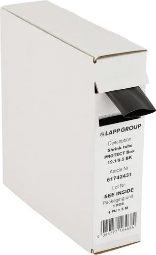 LAPP 61742428 - Schrumpfschlauch PROTECT Box, 2:1 - Schrumpfschlauch in praktischer Box, ideal für Isolation und Schutz von Kabeln, flammwidrig und UV-beständig für langlebige Anwendungen.