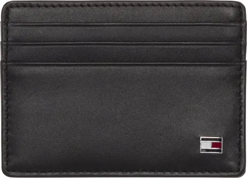 Tommy Hilfiger ETON CC HOLDER - Herren Geldbörse Schwarz, edles Design mit 6 Kartenfächern und hochwertigem Leder
