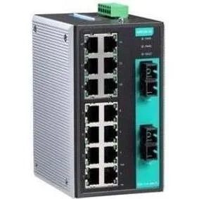 Moxa EDS-316-MM-SC - Unverwalteter Ethernet-Switch mit 14 10/100BaseT(X)-Ports, 2 100BaseFX (16 Ports) (EDS-316-MM-SC)