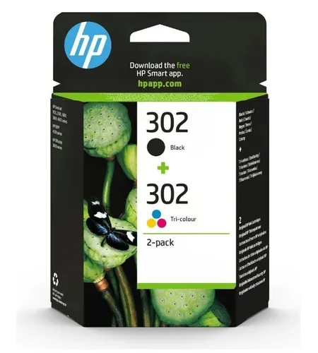 HP 302 (M, BK, Y, C) (X4D37AE) - Hochwertige Druckerpatrone für brillante Farbdrucke, ideal für Zuhause und Büro