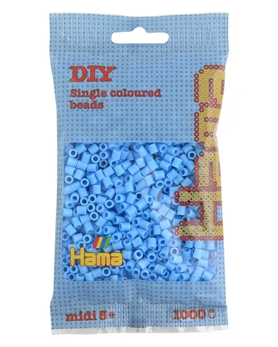 Midi Bügelperlen - Pastell-Blau 207-46 Ø 5 mm Hama Perlen Steckperlen Beads 1000