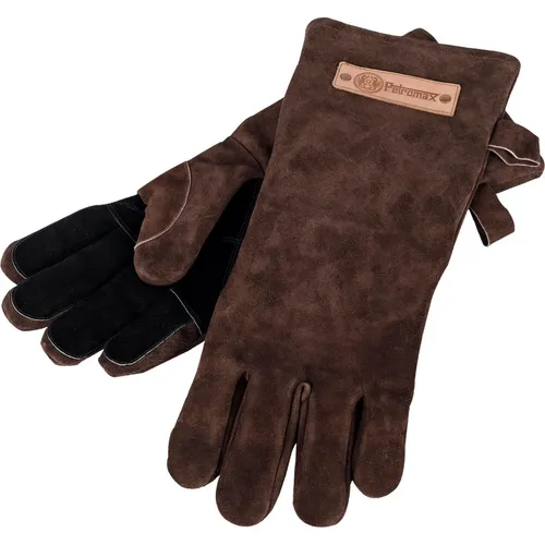 Grillhandschuhe XL von Petromax - Hochwertiges Grillzubehör - Ersatzteile & Zubehör für Outdoor-Aktivitäten, Hitzeschutz bis 250°C und angenehmer Tragekomfort dank hochwertigem Rauleder.