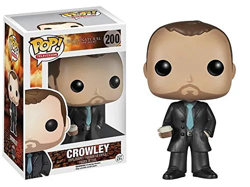 Funko 5100 POP! Vinylfigur: Supernatural Crowley - Detailreiche POP! Vinylfigur von Crowley aus Supernatural, ideal für Sammler und Fans, bringt Charakter und Stil in jede Sammlung.