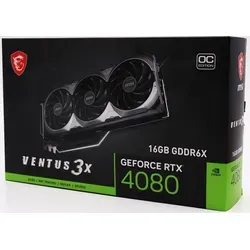 MSI VENTUS RTX 4080 16GB 3X OC NVIDIA GeForce RTX 4080 GDDR6X - Schwarz/Silber