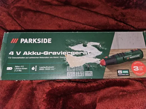 Parkside Akku Graviergerät 4V OHNE ZUBEHÖR Ladung Über USB C Kabel bis 19000Umin