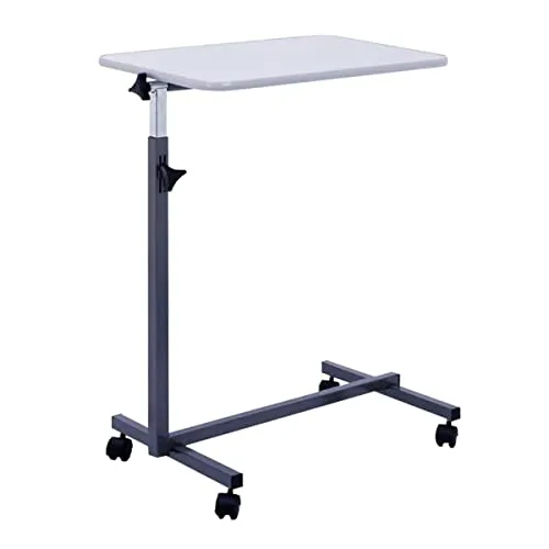 FabaCare Beistelltisch für Bett Nova - Höhenverstellbarer Betttisch auf Rollen, ideal für bettlägerige Personen. Mit Easy-to-Clean Spezialversiegelung und neigbarer Tischplatte für maximalen Komfort.