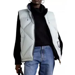 LORO PIANA Reversible Quilted Shell Down Gilet Vest - Funktionsjacken, elegante und vielseitige Daunenweste mit verstellbarem Saum, ideal für Reisen und verschiedene Anlässe, hergestellt in Italien