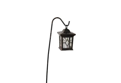 Lindby Dekolicht Beata, 2-flammig - Leuchtfiguren im 2er-Set, moderne Solarleuchten in Schwarz gold gebürstet, schaffen ein stilvolles Ambiente im Garten oder auf der Terrasse.