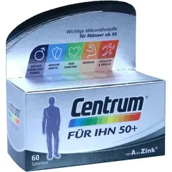 Centrum für Ihn 50+ (capletten) 60 ST - Nahrungsergänzungsmittel für Männer ab 50, unterstützt Vitalität und Gesundheit mit wichtigen Vitaminen und Mineralstoffen, gluten-, laktose- und gelatinefrei.