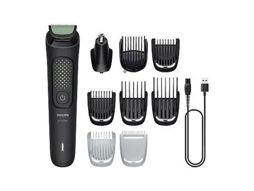 Philips Multigroom 3000er-Serie All-in-One Trimmer MG3946/15 - Körperhaartrimmer mit 9 Aufsätzen, selbstschärfenden Klingen und 12 Längeneinstellungen für ein individuelles Trimmerlebnis. Ideal für Bart, Haare und Körperbehaarung.