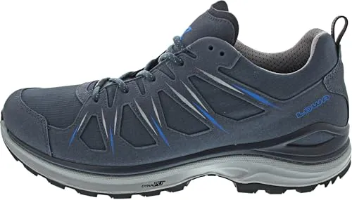Lowa Innox Evo II GTX Herren (Stahlblau/Ocean), 46 EU - Wanderschuhe mit GORE-TEX Membran für wasserdichten Komfort, leichtes Mikrofaser-Obermaterial und exzellente Passform für unbeschwertes Wandern.